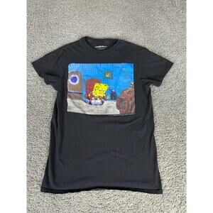Spongebob Squarepants Shirt Mens Small Black Alright Imma Head Out Nickelodeon